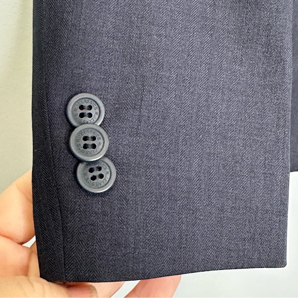 RJ Classics Girls Navy 3 Button Blazer Hampton Show Coat Horse Riding Jacket NWT - Picture 8 of 15